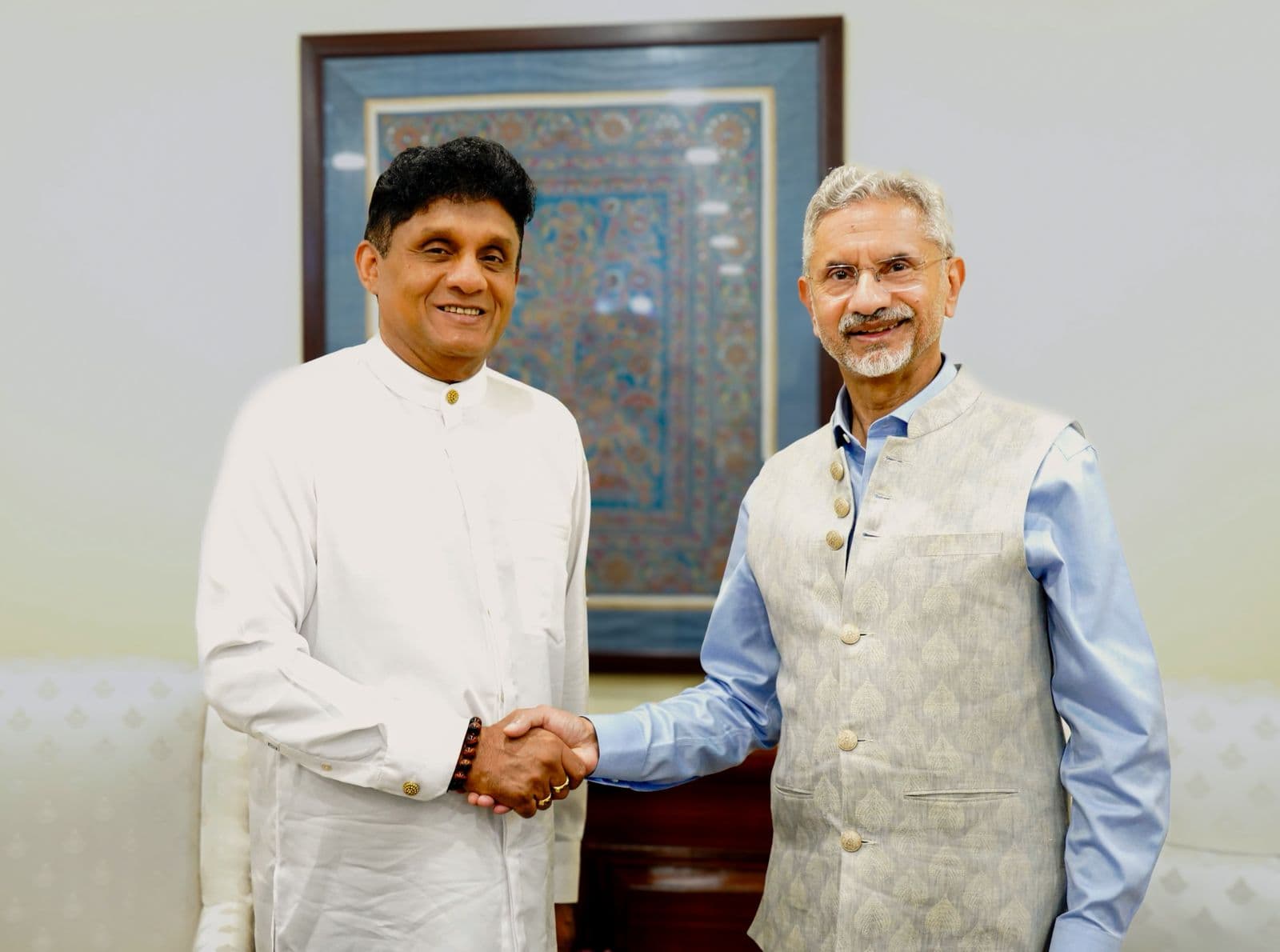Opposition Leader Sajith Premadasa meets Indian External Affairs Minister Dr. S. Jaishankar